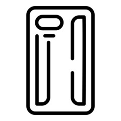 Screen smartphone case icon outline vector. Phone cover. Device protect