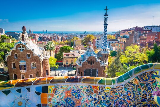 Park G&uuml;ell in Barcelona , Spain.