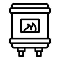 Geyser boiler icon outline vector. Gas house. Water heat