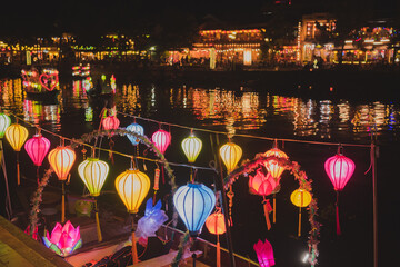 Lantern Decoration at Night in Hoi An 