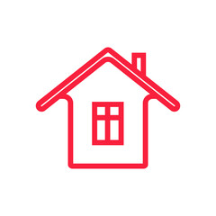 Isolated vector image on a white background. Home vector icon to be used in web applications, mobile applications and print media.