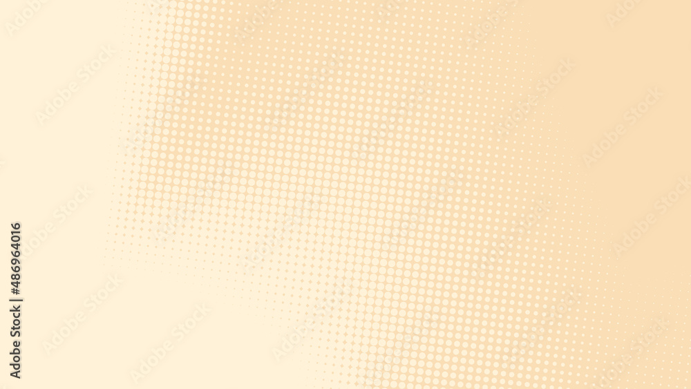 Poster abstract dots halftone brown color pattern gradient texture background.