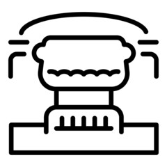 Water hose system icon outline vector. Farm spray. Garden drip