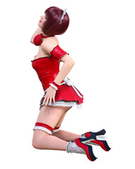 Atractive woman in maid uniform.