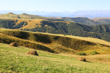 Beautiful mountains landscape In Caucasus region.