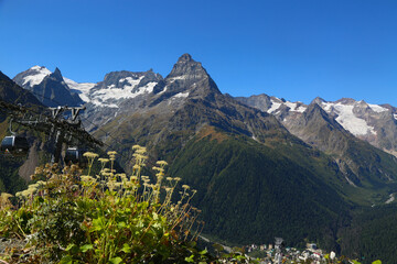 Beautiful mountains landscape In Caucasus region.