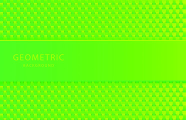 Green geometric background. Vector illustration. 