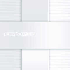 White luxury background. Vector illustration.