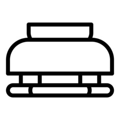 Replace smoke detector icon outline vector. Fire sensor. Home control