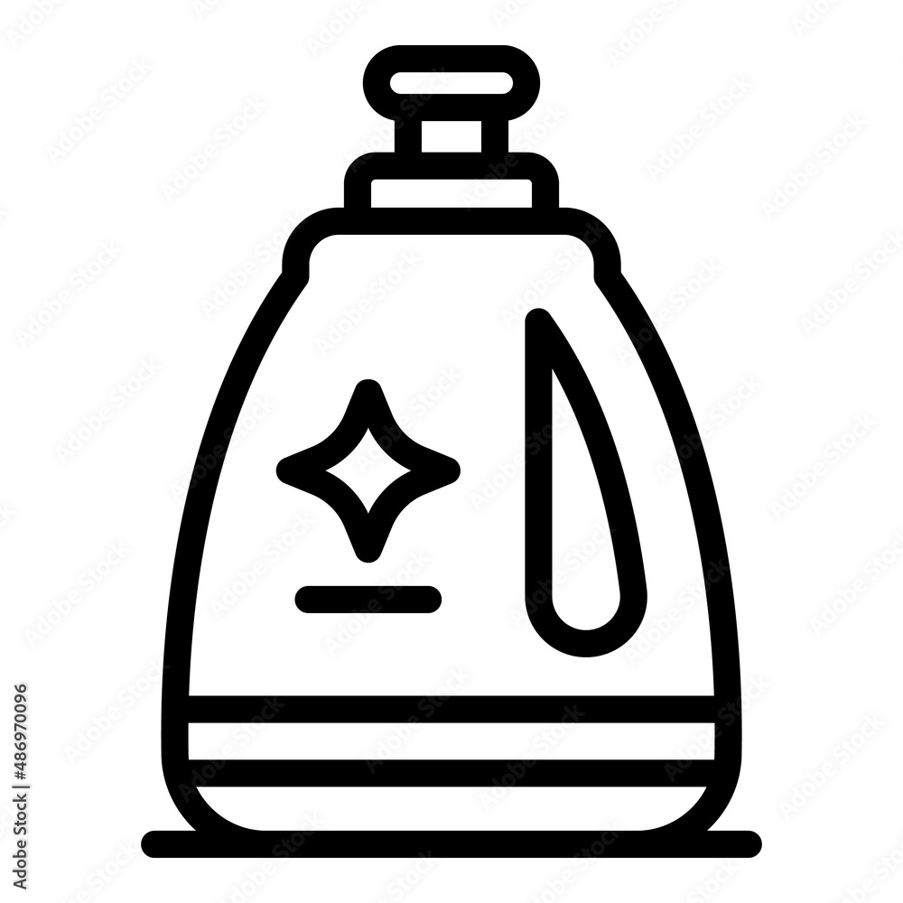 Wall mural Detergent bottle icon outline vector. Kitchen clean. Wash product - Wall murals