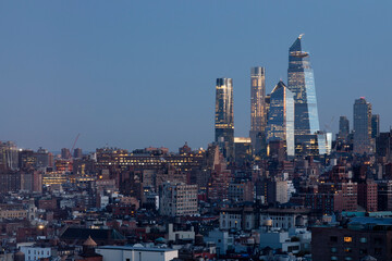 View of Chelsea towards Hudson Yards in New York City