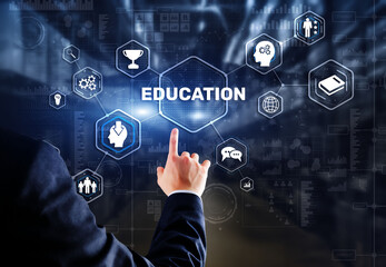 Fototapeta premium E-learning Education Webinar Online Courses concept