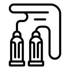 Jump rope icon outline vector. Gym equipment. Sport exercise