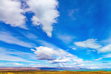 The clouds over the lake