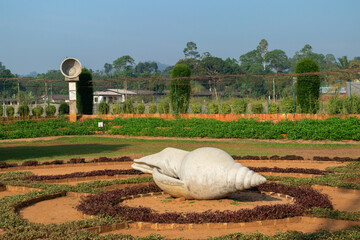 Sea Shell Like Model Sculpture in Sri Lanka Kandy City
