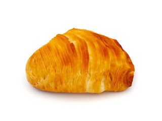 Neapolitan sfogliatella isolated on white background