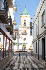 Calle de la ciudad de Ronda en la provincia de Málaga, andalucia, España