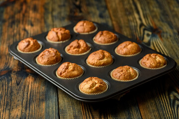 homemade muffins and coffee tasty and easy to prepare