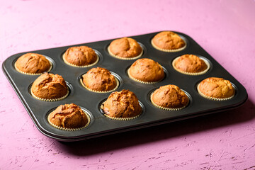 homemade muffins and coffee tasty and easy to prepare