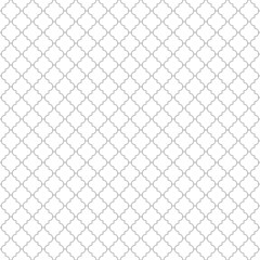 Fototapeta premium Seamless pattern. Ogee ornament. Oriental traditional ornamentation with repeated rounded shapes. Window tracery wallpaper. Grid motif. Digital paper, textile print, web design. Vector art image.