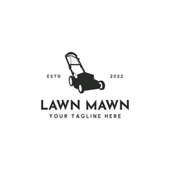Lawn Mower Logo. Lawn Mowing Logo