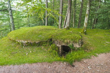 old bunker in the basque country from the time of the spanish civil war