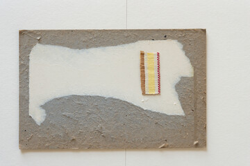 headbands from a modern book on binder's board and old papers