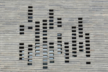 House brick slats in beautiful harmony
