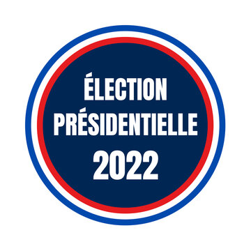 Symbole &eacute;lection pr&eacute;sidentielle 2022 en France