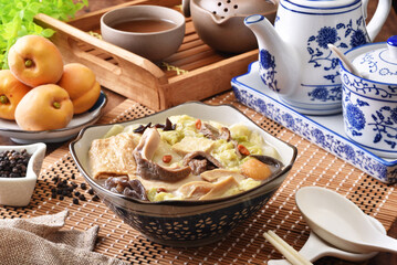 Pepper pork stomach soup - A popular Taiwan food in winter  