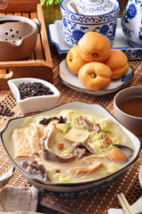 Pepper pork stomach soup - A popular Taiwan food in winter  