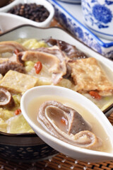 Pepper pork stomach soup - A popular Taiwan food in winter  