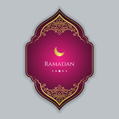 Ramadan card background islamic ramadan. - Vector.