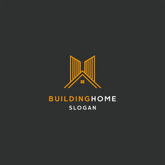 Building Home logo icon flat design template 