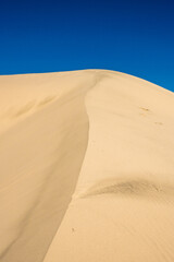Slight S Curve Falls Down The Crest of a Dune In The Panamint Valley