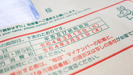 Tax return of Japan 2020 (確定申告）