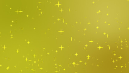 黄色のキラキラの星が散りばめられた背景