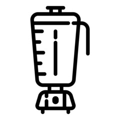 Blender Mixer Flat Icon Isolated On White Background
