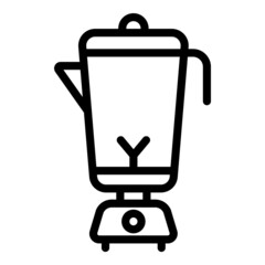 Blender Mixer Flat Icon Isolated On White Background