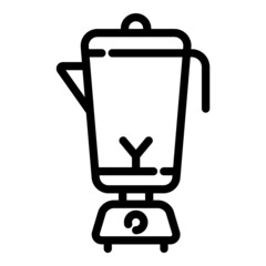 Blender Mixer Flat Icon Isolated On White Background