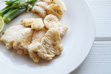 鶏むね肉の生姜焼き