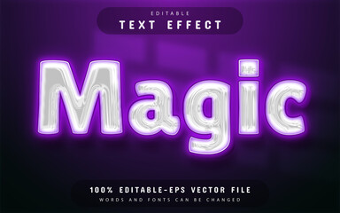 Magic neon style text effect