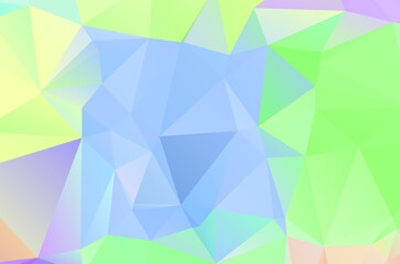 Green vivid geometric abstract bright green blurred mosaic wallpaper with triangle shapes for banner