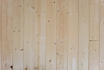 Fototapeta na wymiar wood planks liight brown with knots for background