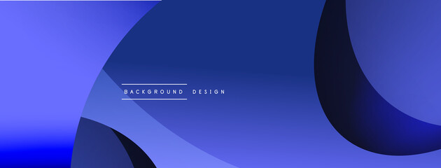 Creative geometric wallpaper. Minimal abstract background. Circle and wave composition vector illustration for wallpaper banner background or landing page