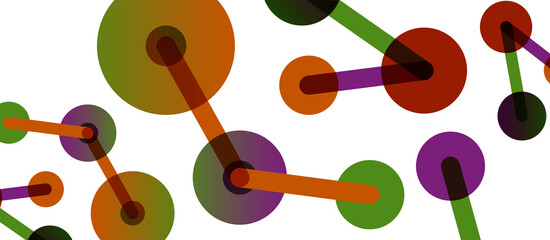 Network concept abstract background. Dots connection. Big data idea. Business template for wallpaper, banner, background or landing