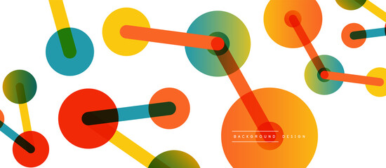 Network concept abstract background. Dots connection. Big data idea. Business template for wallpaper, banner, background or landing