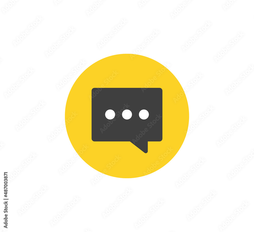 Poster message icon. vector icon. flat design