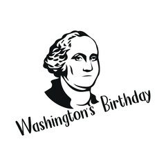 Washington birthday t-shirt design