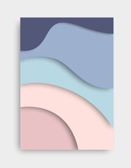 Abstract Paper Cut Illustration Background